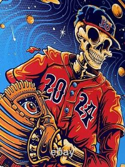 Pearl Jam Poster Fenway Park Boston MA 2024 Official Silkscreen Helen Kennedy