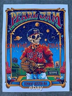 Pearl Jam Poster Fenway Park Boston Massachusetts 9/15 9/17 2024 Helen Kennedy