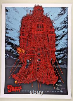 Pearl Jam Poster Hyde Park London 7/8/22 Signed & Numbered AP Ames Bros