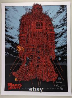 Pearl Jam Poster Hyde Park London 7/8/22 Signed & Numbered AP Ames Bros