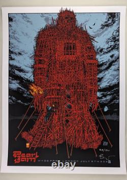 Pearl Jam Poster Hyde Park London 7/8/22 Signed & Numbered AP Ames Bros