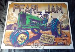 Pearl Jam Poster Ian Williams Plum Moline Tractor 2021 Streaming Print 18 by 24