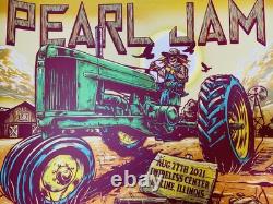 Pearl Jam Poster Ian Williams Plum Moline Tractor 2021 Streaming Print 18 by 24