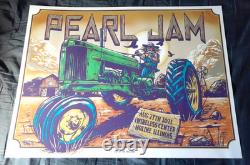 Pearl Jam Poster Ian Williams Plum Moline Tractor 2021 Streaming Print 18 by 24