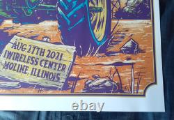 Pearl Jam Poster Ian Williams Plum Moline Tractor 2021 Streaming Print 18 by 24