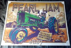 Pearl Jam Poster Ian Williams Plum Moline Tractor 2021 Streaming Print 18 by 24