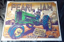 Pearl Jam Poster Ian Williams Plum Moline Tractor 2021 Streaming Print 18 by 24