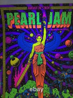 Pearl Jam Poster Indianapolis Noblesville Ruoff 2024 Official Silkscreen Lmtd Ed