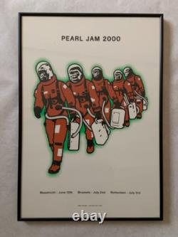 Pearl Jam Poster June 2000 Binaural Tour Include Rotterdam And Brussels No Frame