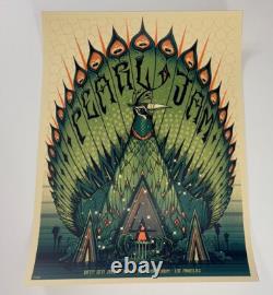 Pearl Jam Poster Kia Forum Los Angeles 2024 Silkscreen S/N AP Official X/100
