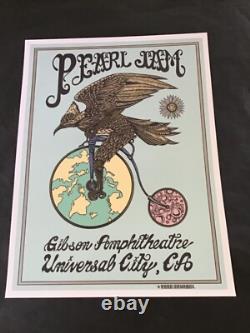 Pearl Jam Poster Los Angeles 2009 Vedder Hayashi Phish Emek Sperry not Forum rsd