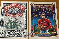 Pearl Jam Poster Lot Fenway Park Boston Red Sox Ma Kennedy 2024 9/15 9/17 Skull