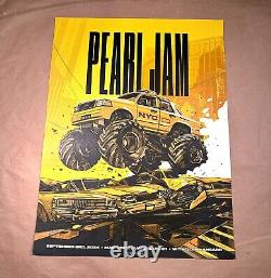 Pearl Jam Poster MSG 2024 Oliver Barrett SIGNED ARTIST AP #/100 New York 9/3