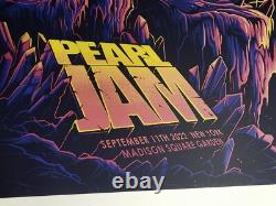 Pearl Jam Poster MSG New York City SHOW ED OFFICIAL 2022 Madison Square Garden