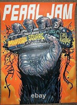 Pearl Jam Poster Msg Nyc 9/4/2024 New York Garden Munk One Graffiti