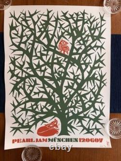 Pearl Jam Poster Munich June 12, 2007 Signed & Numbered 32/200