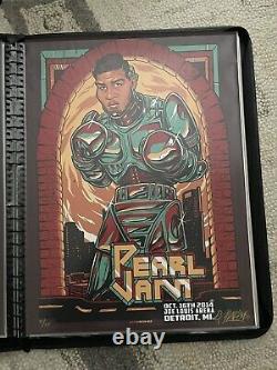 Pearl Jam Poster Munk One Detroit 2014 A/Ps xx/75 Both Posters Included