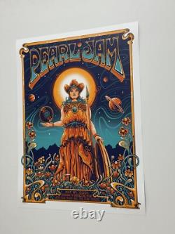 Pearl Jam Poster Nashville TN 5/8/25 Official AP Variant Silkscreen S/N X/100