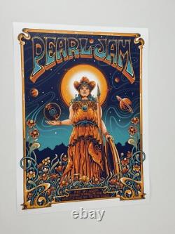Pearl Jam Poster Nashville TN 5/8/25 Official AP Variant Silkscreen S/N X/100