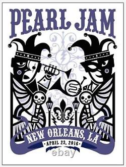 Pearl Jam Poster New Orleans Don Pendleton 2016