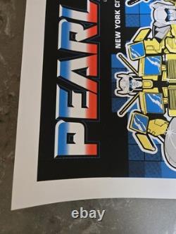 Pearl Jam Poster New York 2015 Show Ed Art Central park Ames Bros Transformers