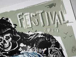 Pearl Jam Poster Ohana Festival 2024 AP Variant #d X/100 Silkscreen Official S/N