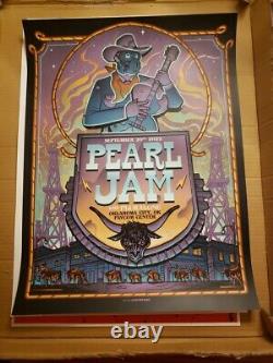 Pearl Jam Poster Oklahoma City 9/20/22 by Munk One Official Show Edition