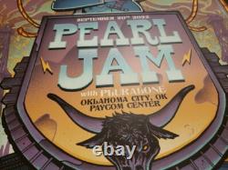 Pearl Jam Poster Oklahoma City 9/20/22 by Munk One Official Show Edition