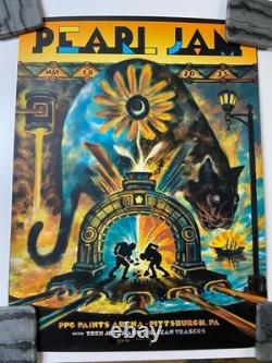 Pearl Jam Poster PPG Paints Arena Pittsburgh, PA 5/18/25 AP Variant Signed #/100