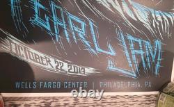 Pearl Jam Poster Philadelphia 10 / 22 / 2013 Wells Fargo Center (HALLOWEEN)