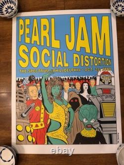 Pearl Jam Poster Philadelphia 10/28/2009 Night 2 at the Spectrum October'09