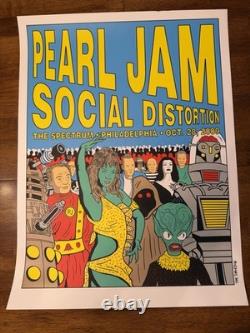 Pearl Jam Poster Philadelphia 10/28/2009 Night 2 at the Spectrum October'09