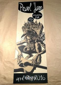 Pearl Jam Poster Philadelphia 2016 Alexander Official SE 4/28 Wells Fargo