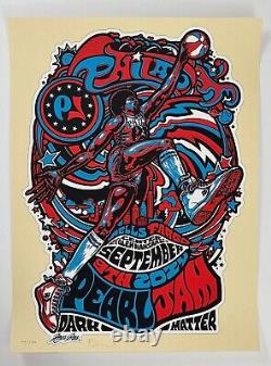 Pearl Jam Poster Philadelphia 2024 AP Variant #'d X/130 Silkscreen Official S/N