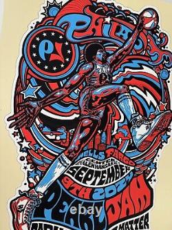 Pearl Jam Poster Philadelphia 2024 AP Variant #'d X/130 Silkscreen Official S/N