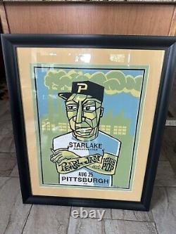 Pearl Jam Poster Pittsburgh Mr Downtown 1998! Framed