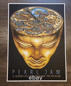 Pearl Jam Poster Portland Oregon Rose Garden 2013 EMEK