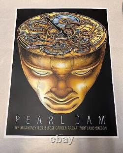 Pearl Jam Poster Portland Oregon Rose Garden 2013 EMEK