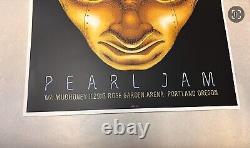 Pearl Jam Poster Portland Oregon Rose Garden 2013 EMEK