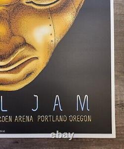 Pearl Jam Poster Portland Oregon Rose Garden 2013 EMEK