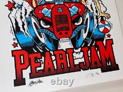 Pearl Jam Poster Print AP United Center Chicago 9/7/23 N2 Ames SIGNED & #d X/155