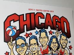 Pearl Jam Poster Print AP United Center Chicago 9/7/23 N2 Ames SIGNED & #d X/155