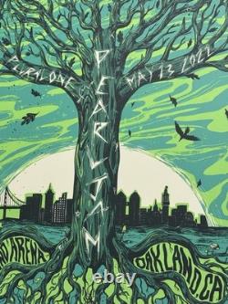 Pearl Jam Poster Print Oakland Arena CA 5/13/22 AP SIGNED & #d X/100 Silkscreen