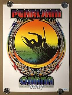 Pearl Jam Poster Print Ohana Encore Fest CA Eddie Vedder AMES Brothers Surf