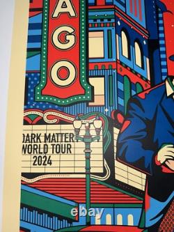 Pearl Jam Poster Print Wrigley Field Chicago 2024 AP Variant #d X/300 Silkscreen
