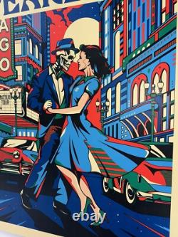 Pearl Jam Poster Print Wrigley Field Chicago 2024 AP Variant #d X/300 Silkscreen