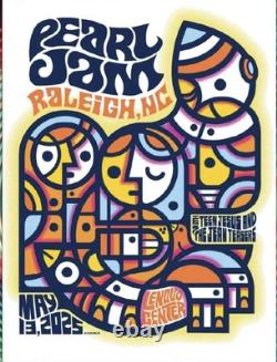 Pearl Jam Poster Raleigh North Carolina 5/13/2025 Don Pendleton Lenovo Center