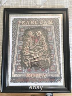 Pearl Jam Poster Rome 2018 Show Edition Art By EMEK Roma