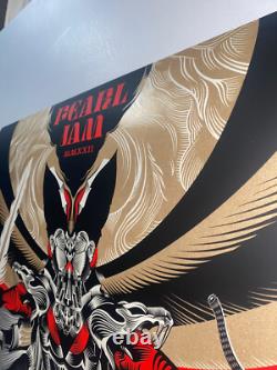 Pearl Jam Poster Sacramento CA 5/18/22 AP S/N Silkscreen X/100 COA Official