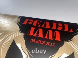 Pearl Jam Poster Sacramento CA 5/18/22 AP S/N Silkscreen X/100 COA Official